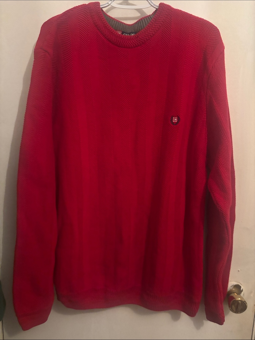 Chaps Red Men’s Crewneck Sweater